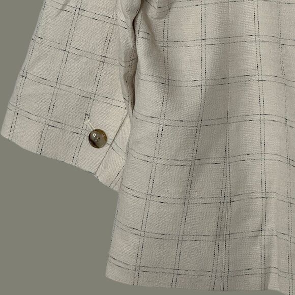 Madewell Cream Plaid Blazer - Picture 8 of 11
